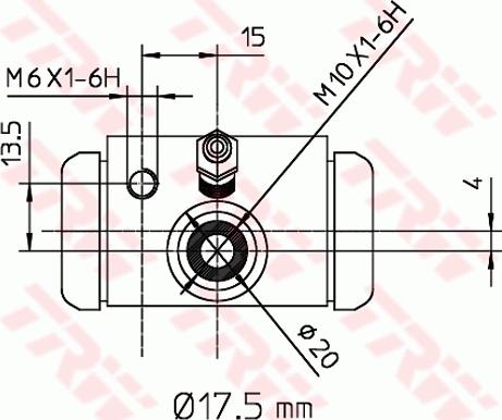 TRW BWC243 - Cilindru receptor frana aaoparts.ro