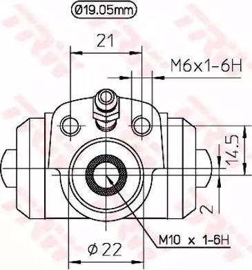 TRW BWD113 - Cilindru receptor frana aaoparts.ro