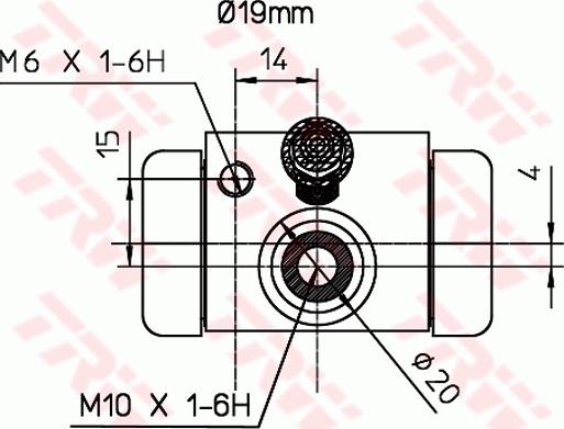 TRW BWD316 - Cilindru receptor frana aaoparts.ro