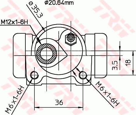 TRW BWF166 - Cilindru receptor frana aaoparts.ro