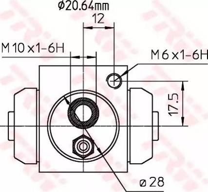 TRW BWF309 - Cilindru receptor frana aaoparts.ro