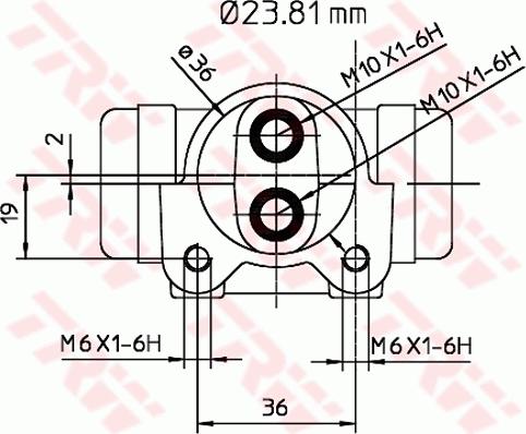 TRW BWK223 - Cilindru receptor frana aaoparts.ro