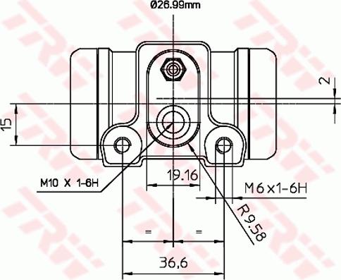 TRW BWN240 - Cilindru receptor frana aaoparts.ro