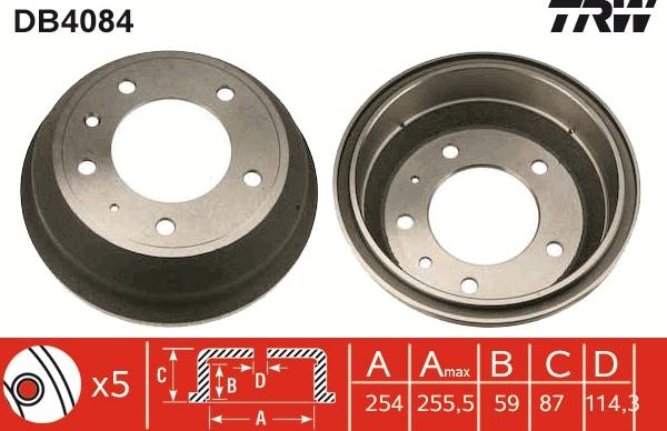 TRW DB4084 - Tambur frana aaoparts.ro