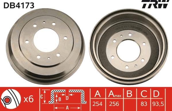 TRW DB4173 - Tambur frana aaoparts.ro