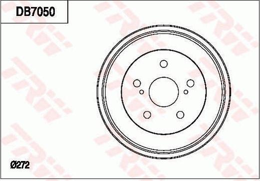 TRW DB7050 - Tambur frana aaoparts.ro
