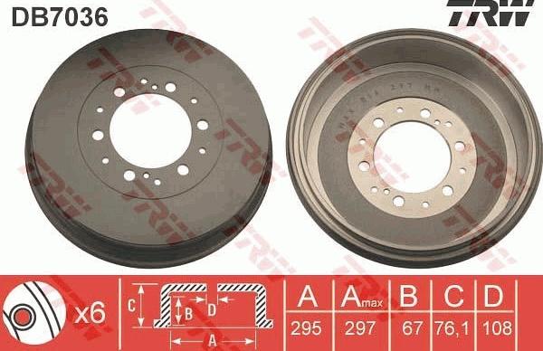 TRW DB7036 - Tambur frana aaoparts.ro