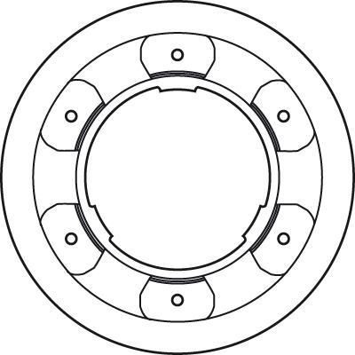 TRW DF4993S - Disc frana aaoparts.ro