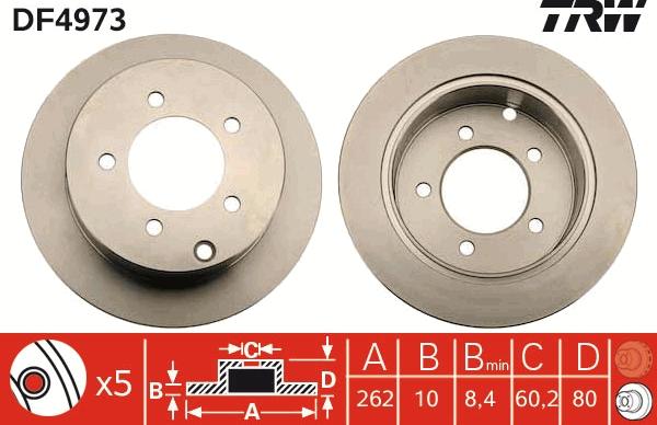 TRW DF4973 - Disc frana aaoparts.ro