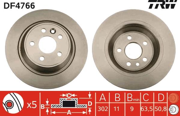 TRW DF4766 - Disc frana aaoparts.ro