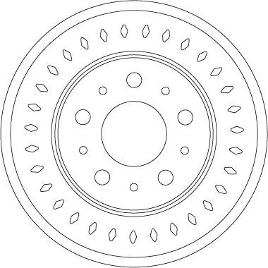 TRW DF6925S - Disc frana aaoparts.ro