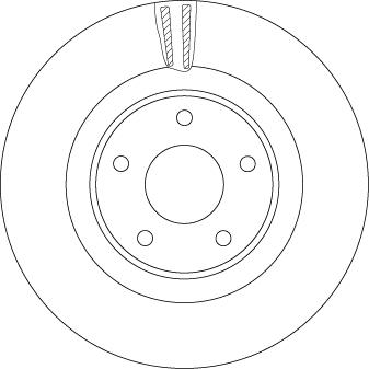 TRW DF6496S - Disc frana aaoparts.ro