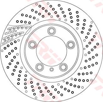 TRW DF6541S - Disc frana aaoparts.ro