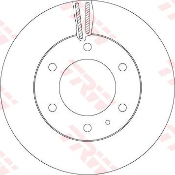 TRW DF6812S - Disc frana aaoparts.ro