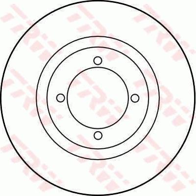 TRW DF1661 - Disc frana aaoparts.ro