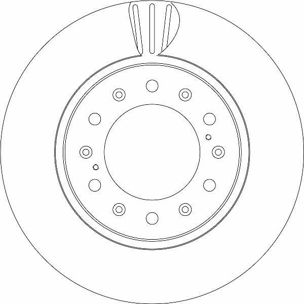 TRW DF8584S - Disc frana aaoparts.ro