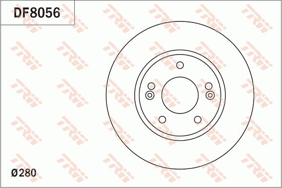 TRW DF8056 - Disc frana aaoparts.ro