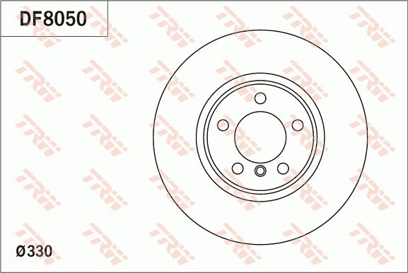 TRW DF8050 - Disc frana aaoparts.ro