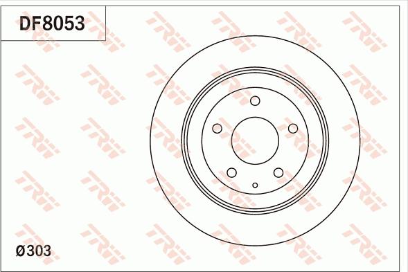 TRW DF8053 - Disc frana aaoparts.ro