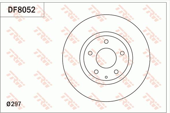 TRW DF8052 - Disc frana aaoparts.ro