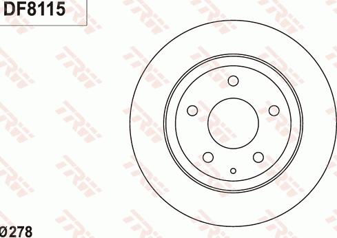TRW DF8115 - Disc frana aaoparts.ro