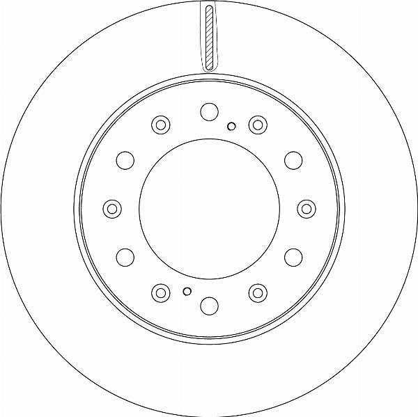 TRW DF8731S - Disc frana aaoparts.ro