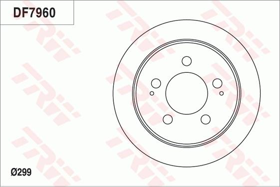 TRW DF7960 - Disc frana aaoparts.ro