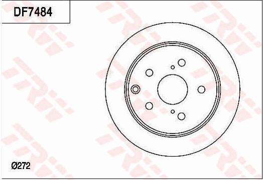 TRW DF7484 - Disc frana aaoparts.ro