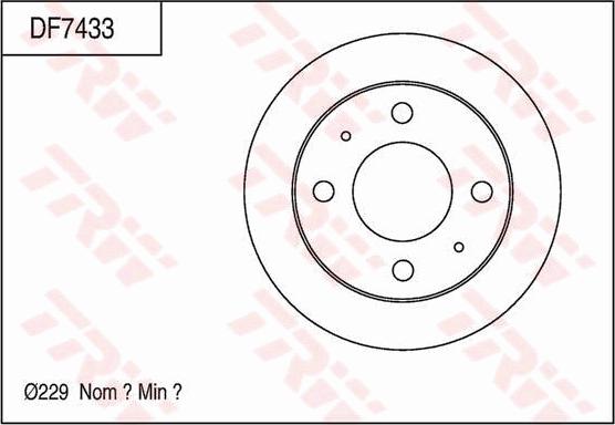 TRW DF7433 - Disc frana aaoparts.ro