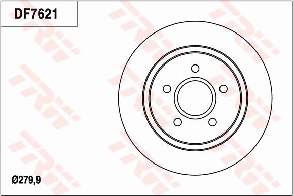 TRW DF7621 - Disc frana aaoparts.ro