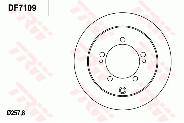 TRW DF7109 - Disc frana aaoparts.ro