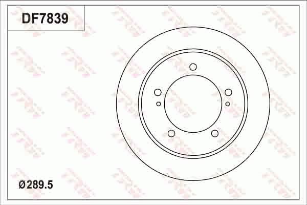 TRW DF7839 - Disc frana aaoparts.ro