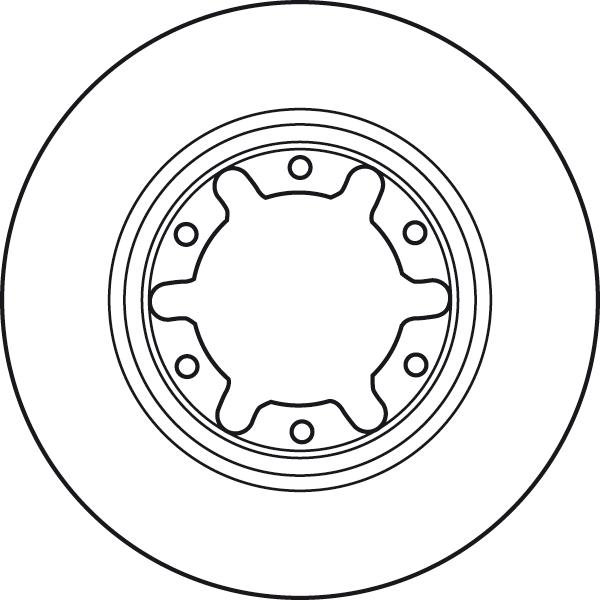 TRW DF7305S - Disc frana aaoparts.ro