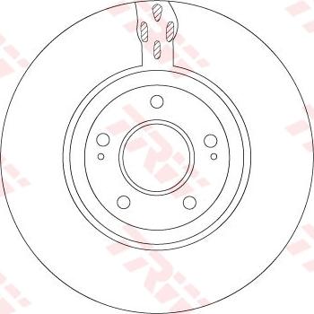 TRW DF7302S - Disc frana aaoparts.ro