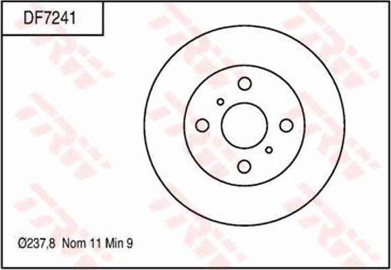 TRW DF7241 - Disc frana aaoparts.ro