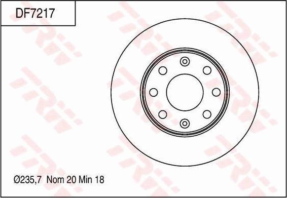 TRW DF7217 - Disc frana aaoparts.ro