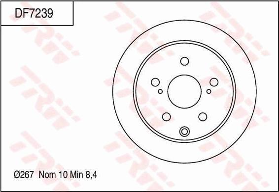 TRW DF7239 - Disc frana aaoparts.ro