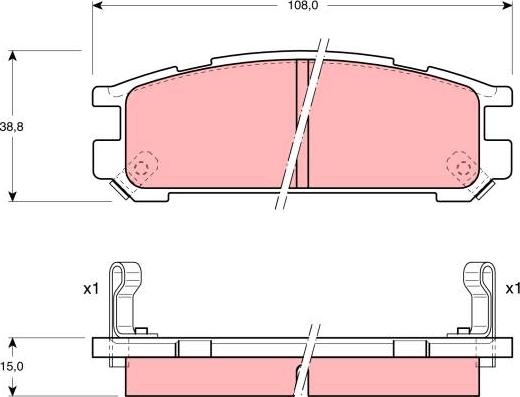 TRW GDB990 - Set placute frana,frana disc aaoparts.ro