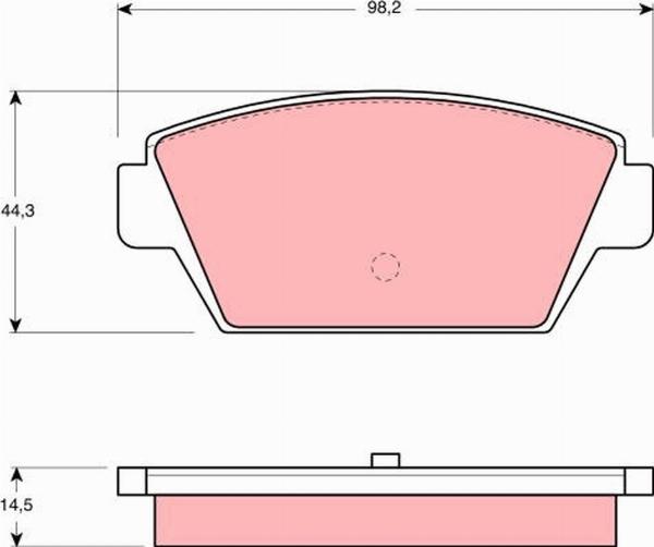 TRW GDB945 - Set placute frana,frana disc aaoparts.ro
