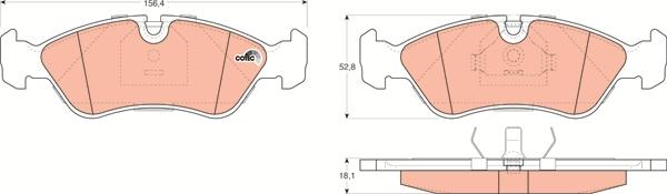 TRW GDB951 - Set placute frana,frana disc aaoparts.ro