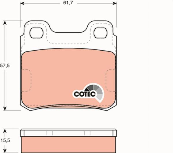 TRW GDB952 - Set placute frana,frana disc aaoparts.ro