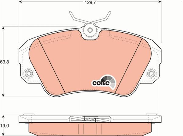 TRW GDB957 - Set placute frana,frana disc aaoparts.ro