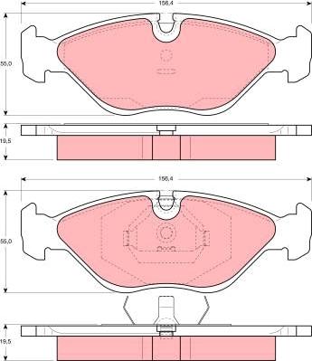 TRW GDB969 - Set placute frana,frana disc aaoparts.ro