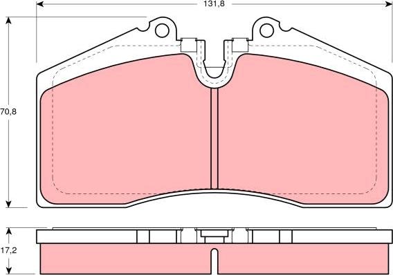 TRW GDB966 - Set placute frana,frana disc aaoparts.ro