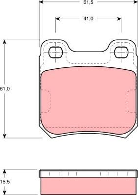 TRW GDB914 - Set placute frana,frana disc aaoparts.ro