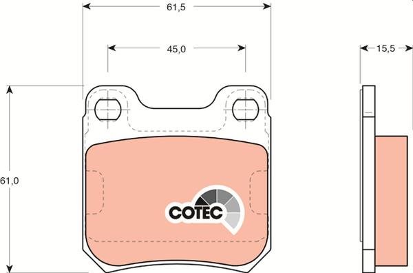 TRW GDB915 - Set placute frana,frana disc aaoparts.ro