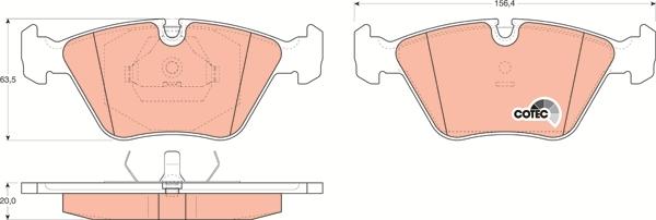 TRW GDB916 - Set placute frana,frana disc aaoparts.ro