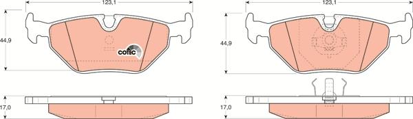 TRW GDB917 - Set placute frana,frana disc aaoparts.ro