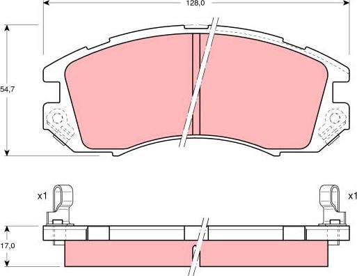 TRW GDB989 - Set placute frana,frana disc aaoparts.ro