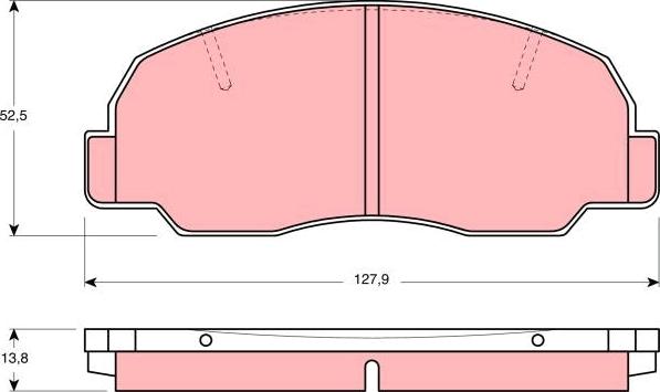 TRW GDB980 - Set placute frana,frana disc aaoparts.ro